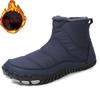Women Snow Boots Winter Outdoor Work Shoes Men Waterproof Cotton Shoes Warm Fur Anti Slip Snow Boots Comfort Zipper Cotton Boots