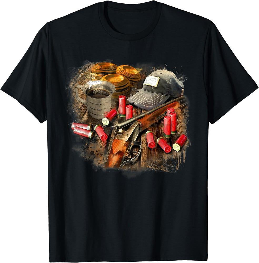Trap Shooting Clays Skeet Shotgun Hat Ammo T-Shirt Unisex T-Shirt M