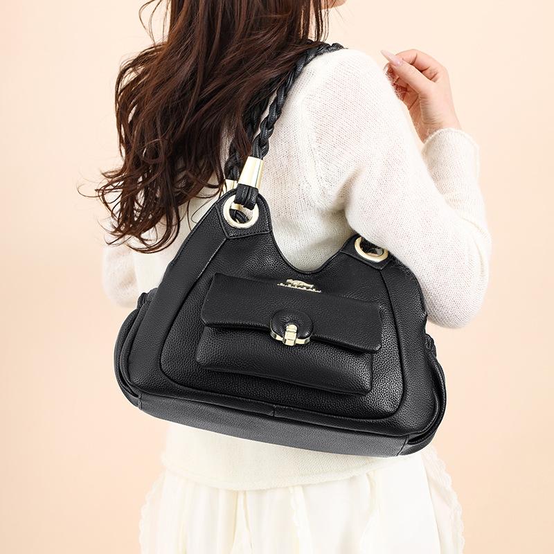 New Style Stitching Handbag Large Capacity Bag Messenger Bag Women's High-end Fashion All-match Tote Bag