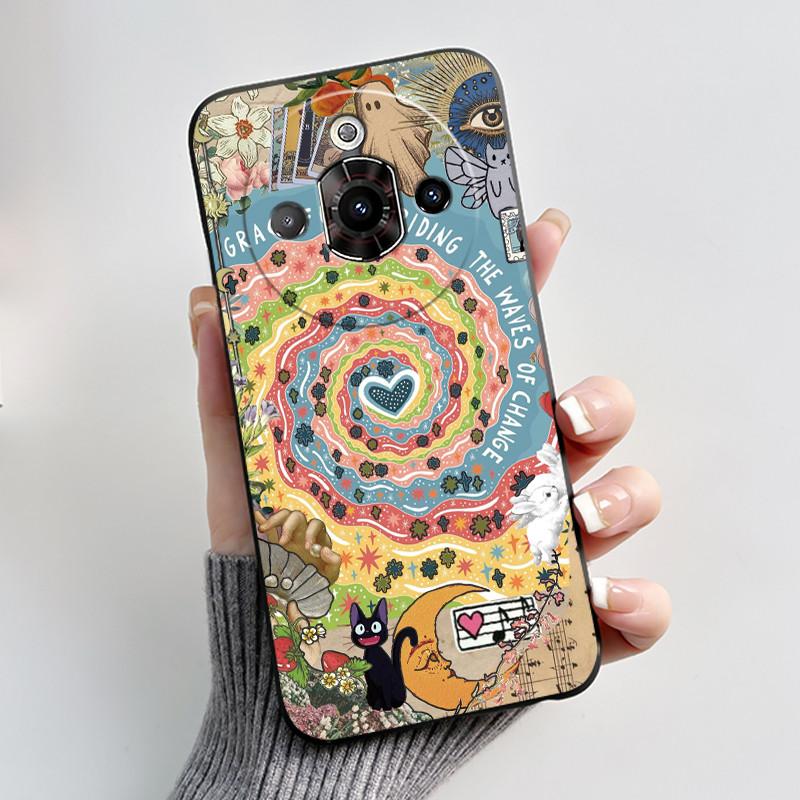 Cute Cartoon Case For ZTE Nubia Focus Pro 5G Capa Printing Shell Protective Cover Coque Soft Silicone Black Casing Fundas