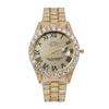 Rhinestone Steel Belt Full Diamond Watch Premium Calendar Roman Gypsy Quartz Watch