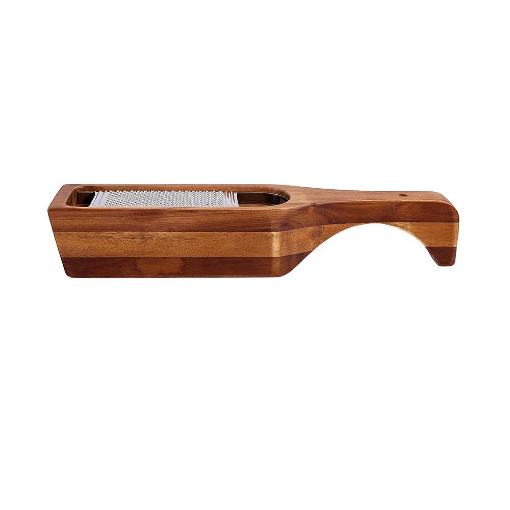 with Handle Stainless Steel Cheese Grater With Wood Container Cheese Slicer Set  Radish