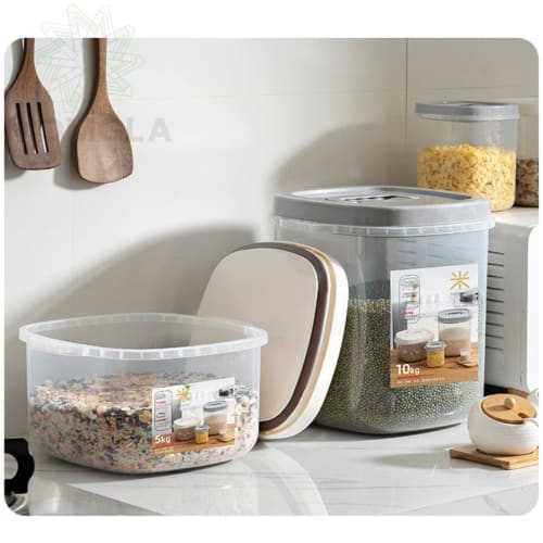 Momgla Rice Storage Container, Rice Storage Box, Rice Storage Container, 5kg/10kg Capacity, Suitable for Refrigerators, Rice Storage, Flour, Sugar, Ki