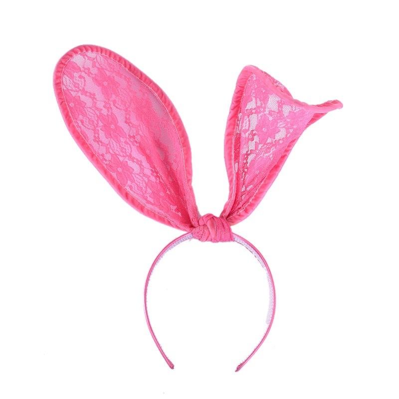 Halloween party costume ball headgear lace veil Internet celebrity cute cat rabbit ears headband hairpin