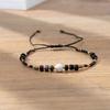 Bohemian colored rice bead bracelet women's ins wind niche faceted stone adjustable hand rope jewelry tide