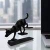 DYS 3D Printed Cat Dog Figurine, Stair Animal Sculpture, Cat/Dog Shape Stepping Artistic Desktop Ornament Gift