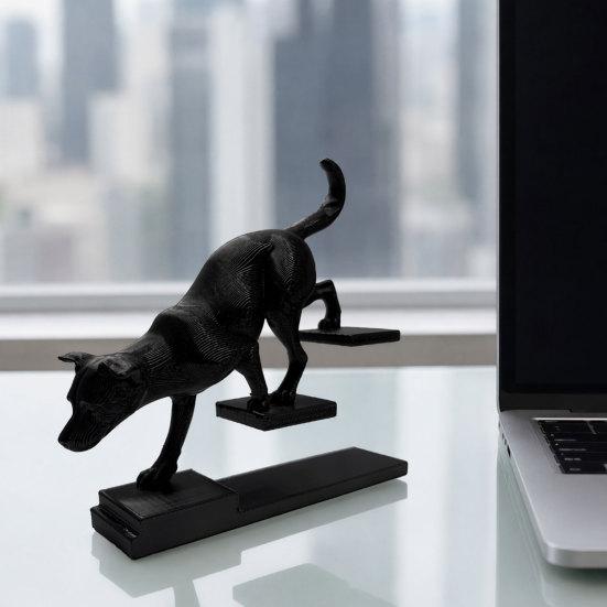 DYS 3D Printed Cat Dog Figurine, Stair Animal Sculpture, Cat/Dog Shape Stepping Artistic Desktop Ornament Gift
