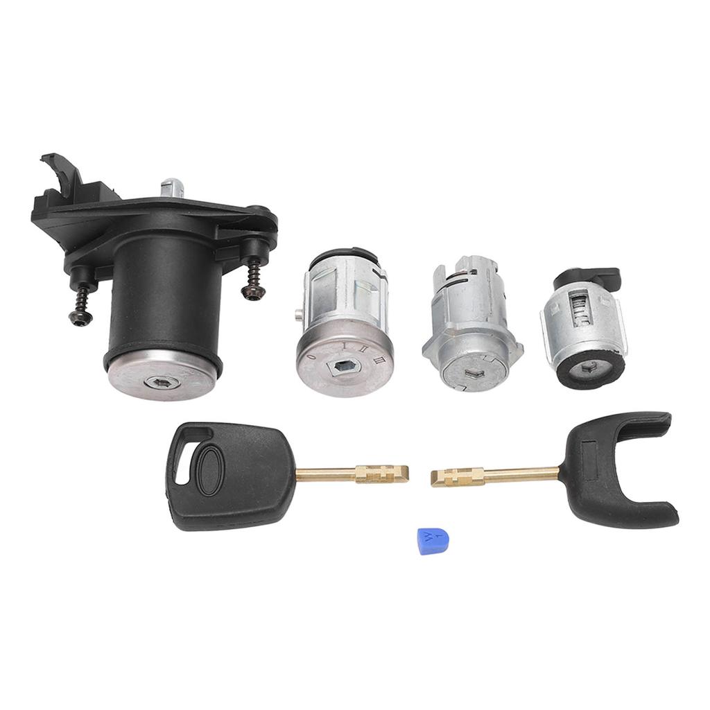 Ignition Starter Switch Door Lock Cyclinder Set 2S61 A22050 BM Replacement for Ford Fiesta MK5 Fusion