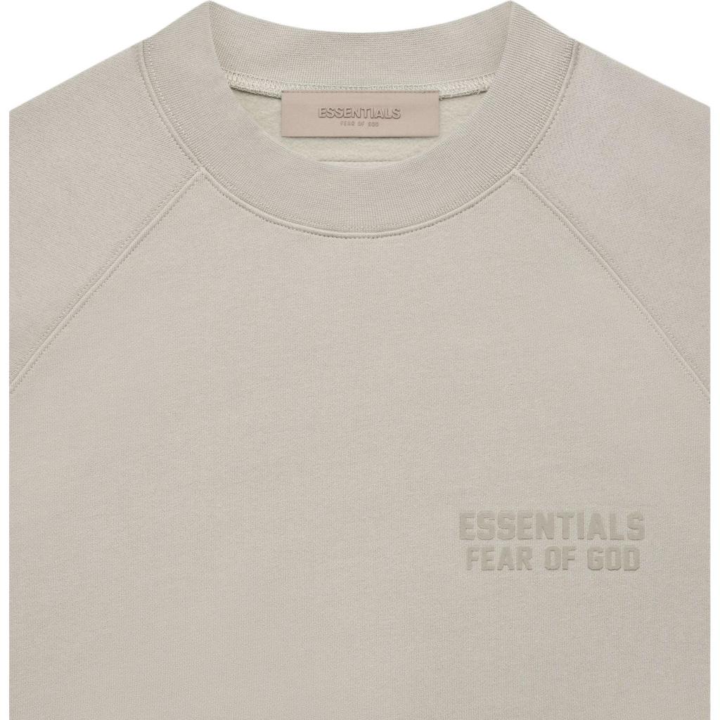 Fear of God Essentials FW22 Crewneck With Letter Logo Print Fleece Sweatshirt Unisex Tops Smoke-Grey FOG-FW22-316