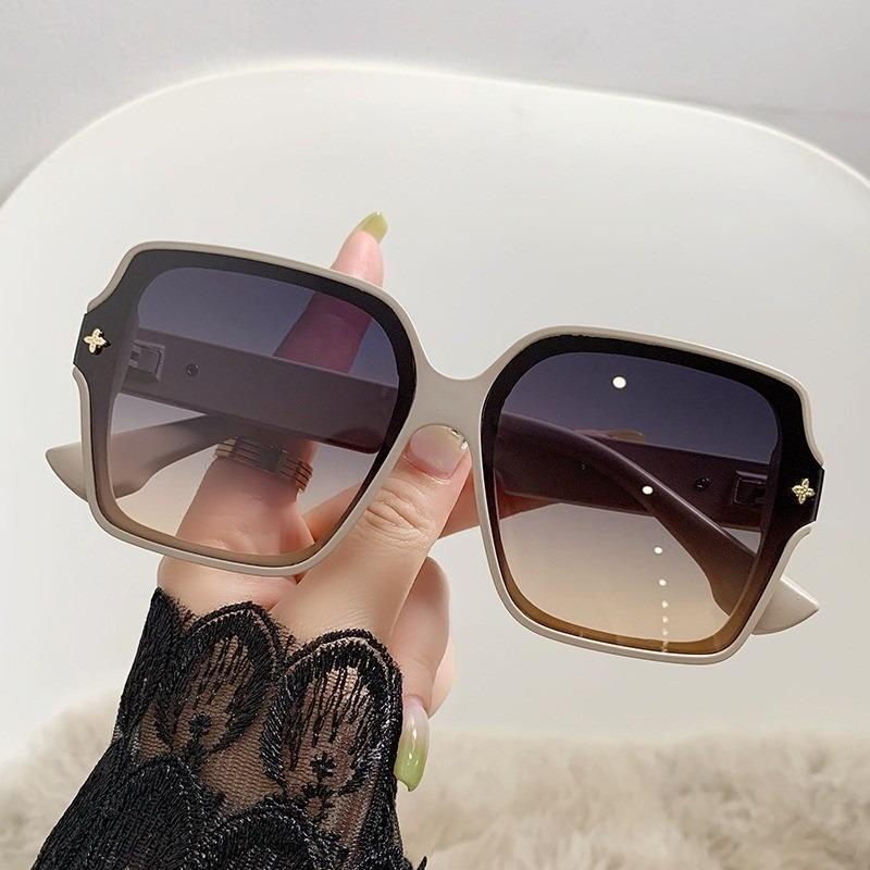 Square Frame Sunglasses INS Trend Korean Style Personalized Sun Glasses for Women Men Adult UV400 Eyewear