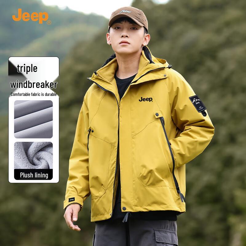 

JEEP Men s 3-in-1 Outdoor Mountaineering Jacket L