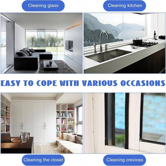 2 PCS Microfiber Car Duster, Scratch Free Auto Exterior Interior Large Dusting Cleaning Brush, Multipurpose Vehicle Dust Cleaner with Extendable