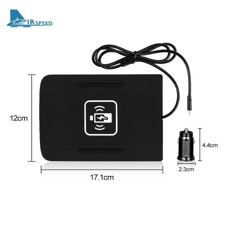 15W Mobile Phone Fast Charging Car Wireless Holder For Honda CRV 2017 2018      Charger Board Trim Accessories