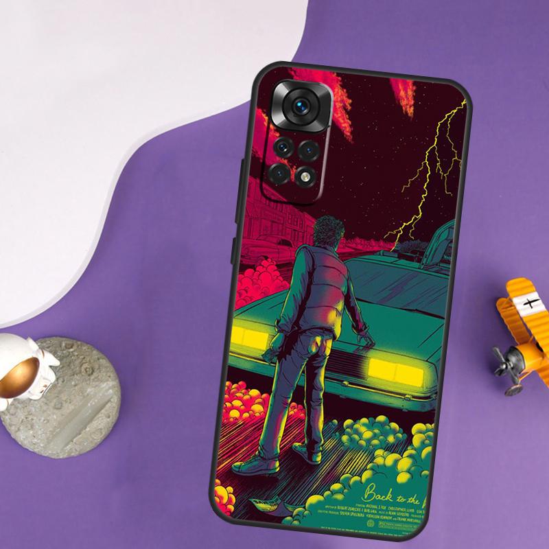 Back to the Future DeLorean Case For Xiaomi Redmi Note 14 13 Pro 12 9 10 11 Pro 10S 11S 12S Redmi 14C 13C 10C 12C Cover