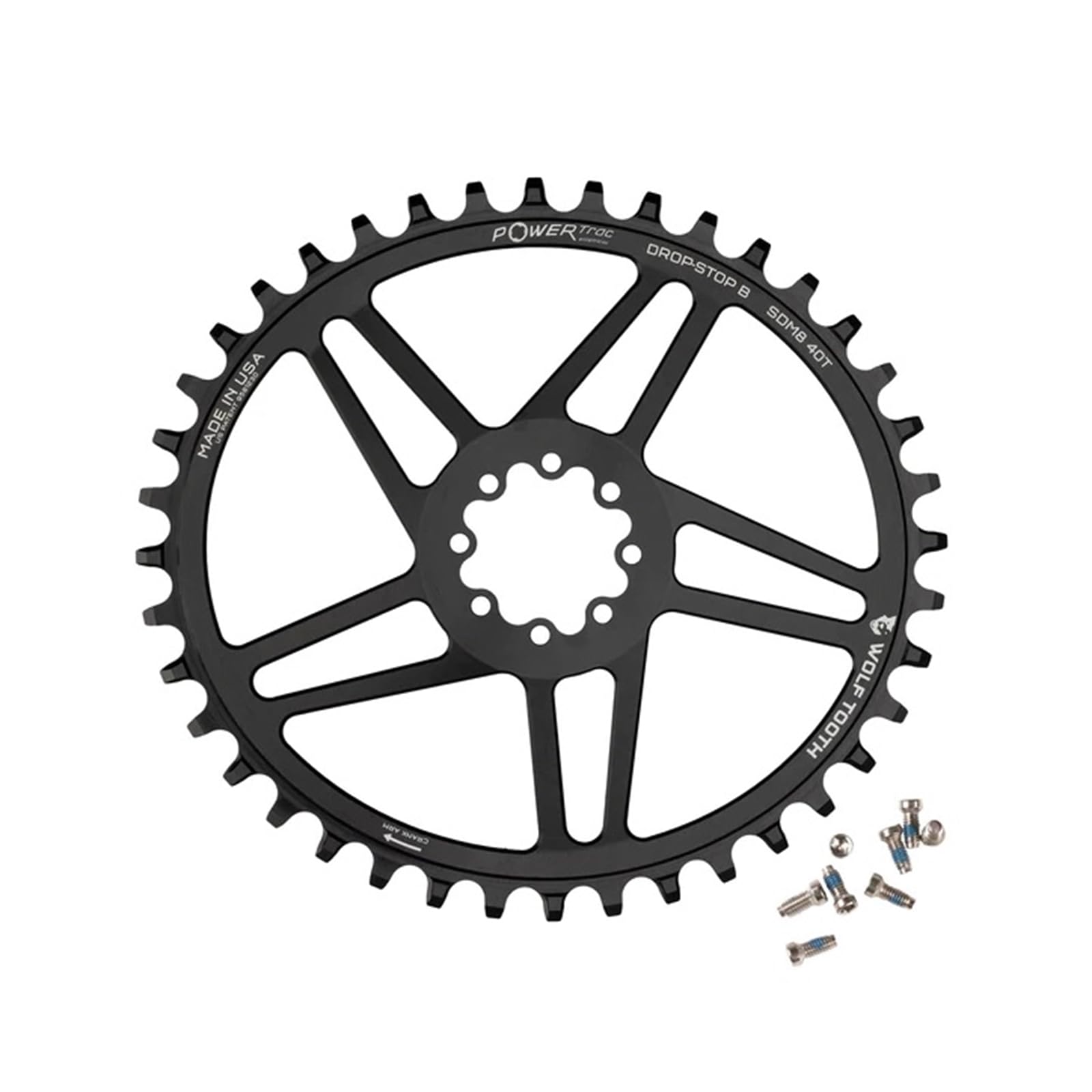 

Wolf Tooth Elliptical Direct Mount Chainring for SRAM 38T Chainring 8-Bolt