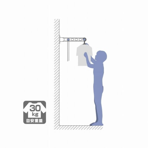 Kawaguchi Giken Window/Wall Clothes Dryer, Hosclean RK-55-BL, Black, 1 Piece