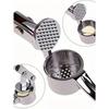 Stainless Steel Garlic Press  - Easy Clean Garlic Mincer Masher with Non-Slip Grip, Kitchen Gadget for Cooking Essentials