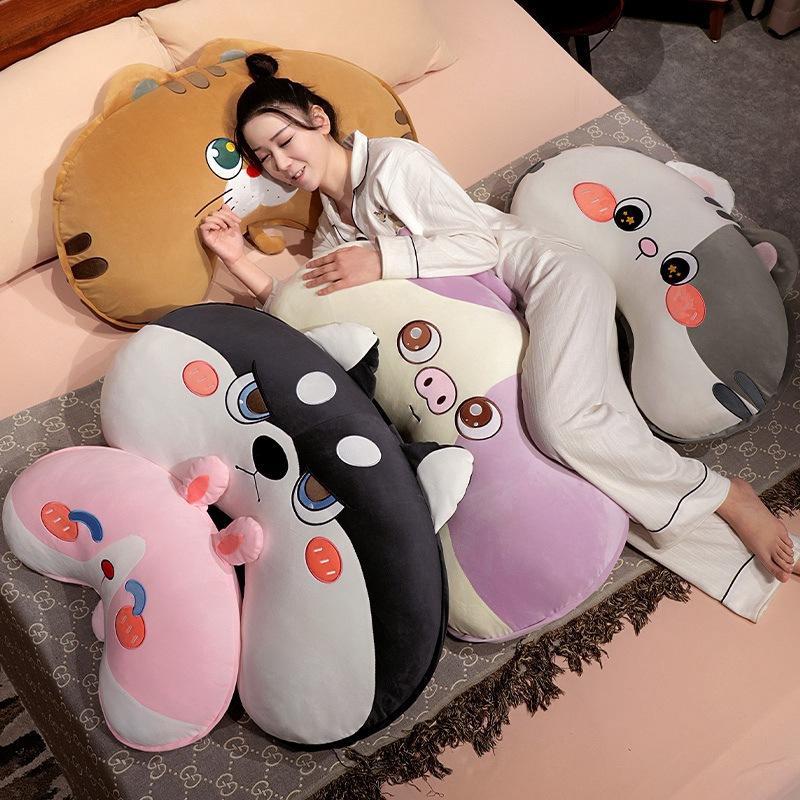 Cartoon Animal Rabbit Cat Bedside Cushion Pillow Bedroom Throw Pillow Girl Sleeping Bed Pillow Birthday Gift