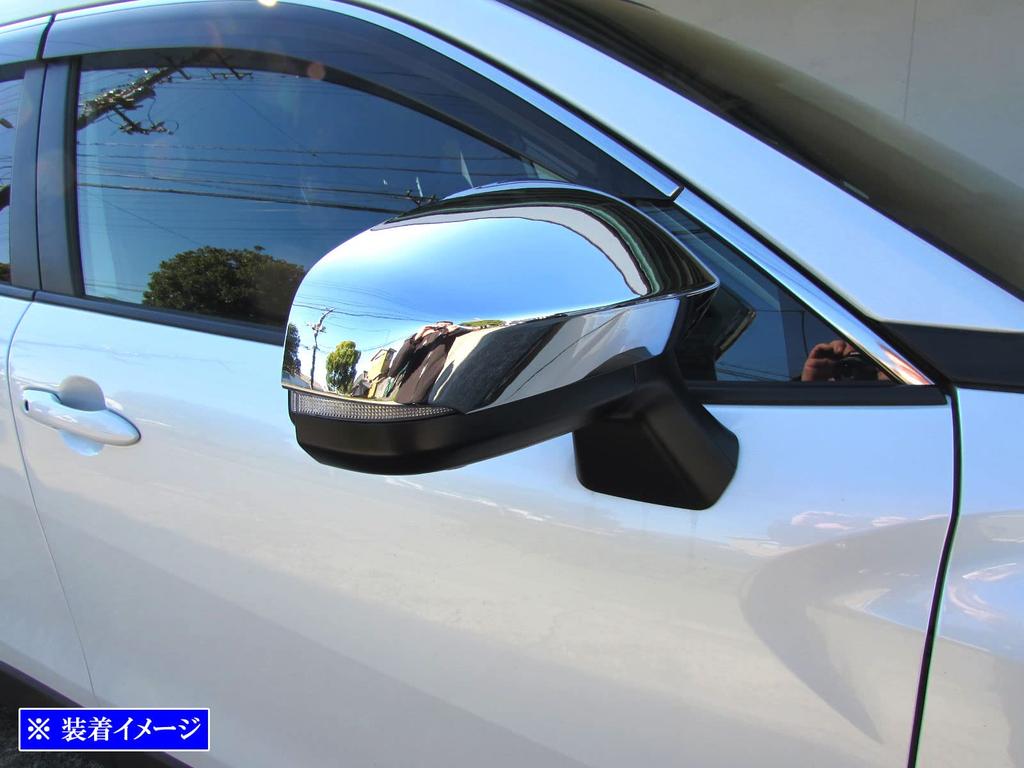 BRIGHTZ Corolla Cross 10 11 15 Chrome Mirror Cover ZSG10 ZVG11 ZVG15 [MIR-SID-338]