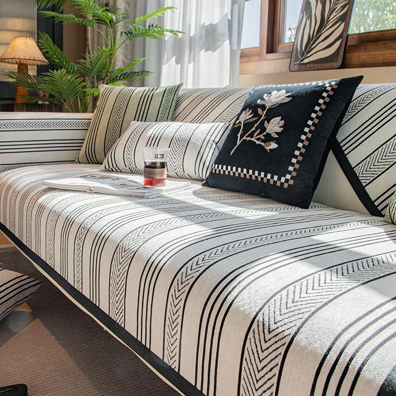 

Chenier Премиальная Подушка для Дивана Новый Легкий Люкс Всесезонная Универсальная Нескользящая Кожа Чехол для Подушки Сиденья Ткань Полотенце 90*160CM