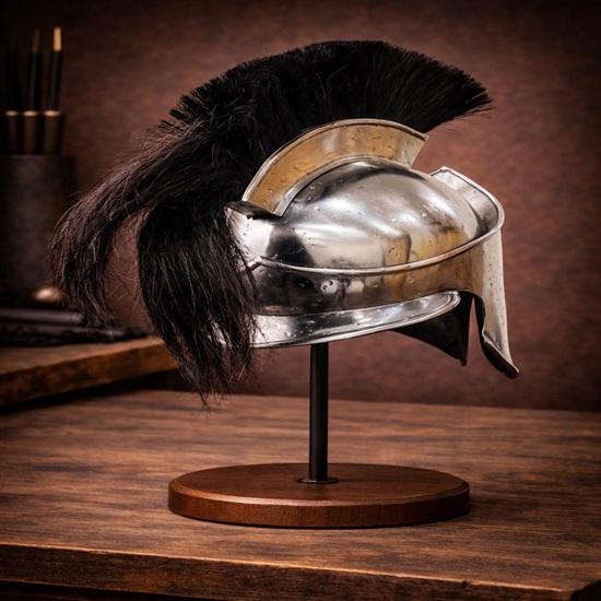 Leonidas Spartan Helmet Ancient Greek Warrior Armor 300 Movie Inspired Helmet for Cosplay, LARP Collector Display.