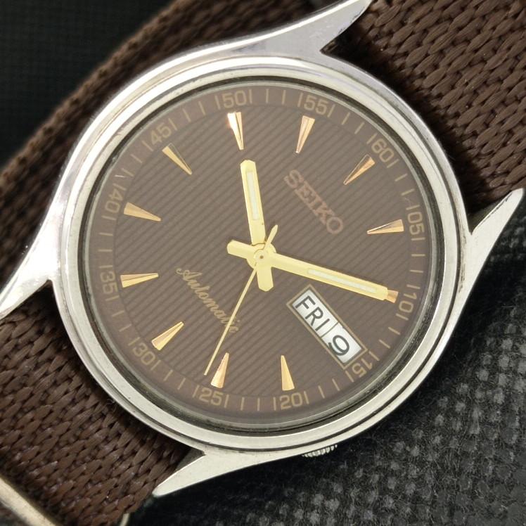 

Б/У ВИНТАЖНЫЕ ЧАСЫ SEIKO 5 АВТОМАТИЧЕСКИЕ 7S26A ЯПОНИЯ МУЖСКИЕ D/D КОРИЧНЕВЫЕ ЧАСЫ 608b-a315263-2 SKU608b-a315263