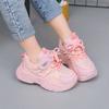 Spring New Fashionable kids shoes Comfortable Cute Casual Girls White Shoes Running Mesh Wear-Resistant Breathable Child Shoes