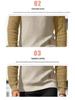 2025 Men's Color Block Plaid Slim Fit Hoodie - Casual Long Sleeve Knit Pullover