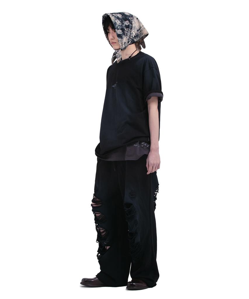 Depeugameoncheu Destroyed Sweat Pants [2Color]