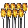Solar Torch Flame Lamp Garden Flickering Flame Solar Torch Light Waterproof Outdoor Yard Lawn Light for Holiday Party Decoration