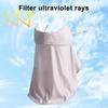 Sun Protection Guard Lightweight Breathable Sunblock Face Guard Gradient Dyeing Technology Ice Silk Face Guard