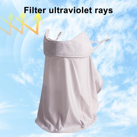 Sun Protection Guard Lightweight Breathable Sunblock Face Guard Gradient Dyeing Technology Ice Silk Face Guard