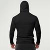 Men's Muscle Men Solid Color Blank Hooded Slim Bodybuilding Fitness Sports Long Sleeve Tops
