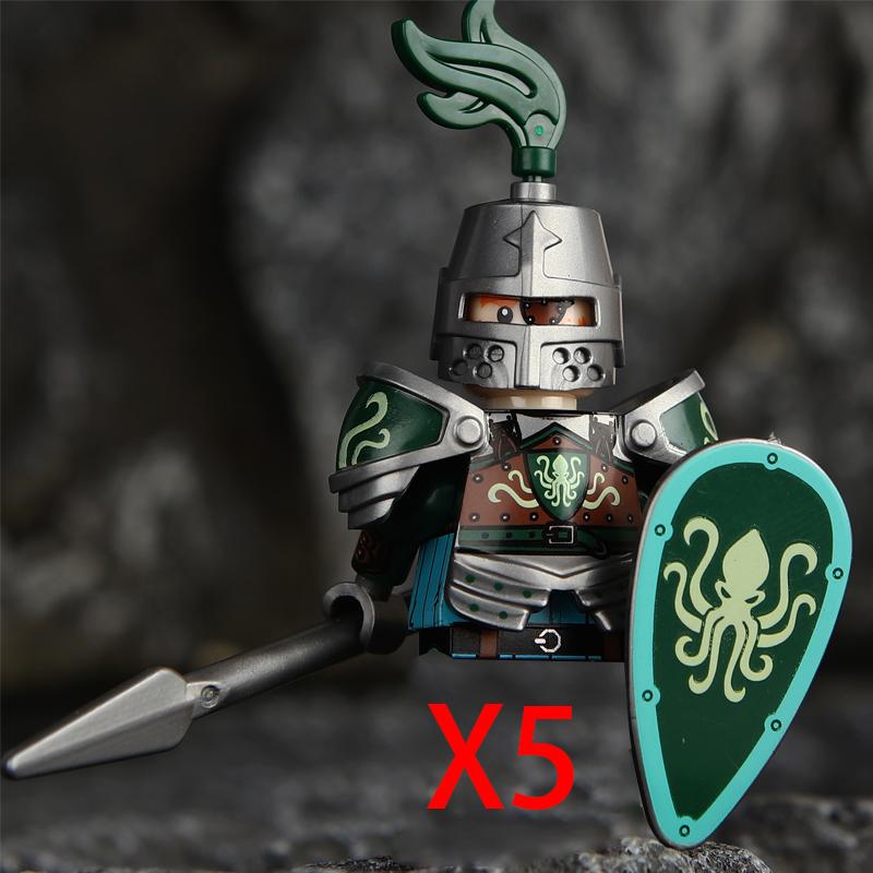 Medieval Military Noble Knights Building Blocks Figures Accessories Helmet Armor Shield Sword MOC Bricks Toys Friends Gifts