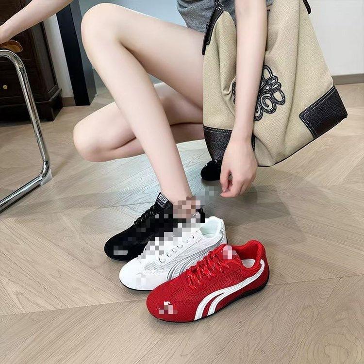 Spring flat-bottomed German training shoes, new retro shallow single shoes, casual shoes, mesh breathable ballet shoes