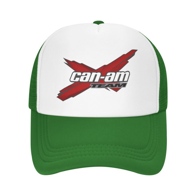 Custom BRP Can Am Logo Print Mesh Baseball Cap Summer Breathable Mesh Sun Hats Caps Unisex Outdoor Adjustable Casual Headwear