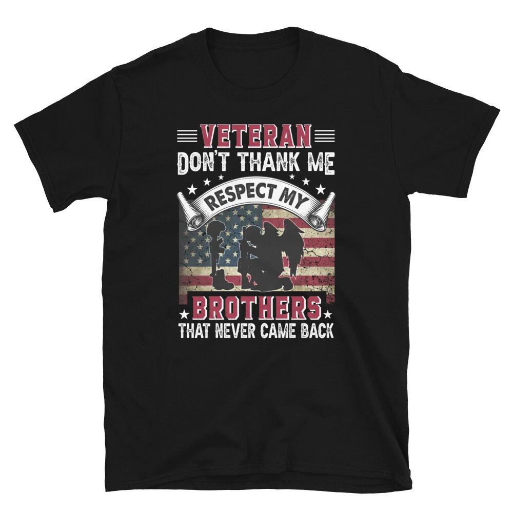 Soldier Honor Duty America Respect My Brothers T-Shirt M