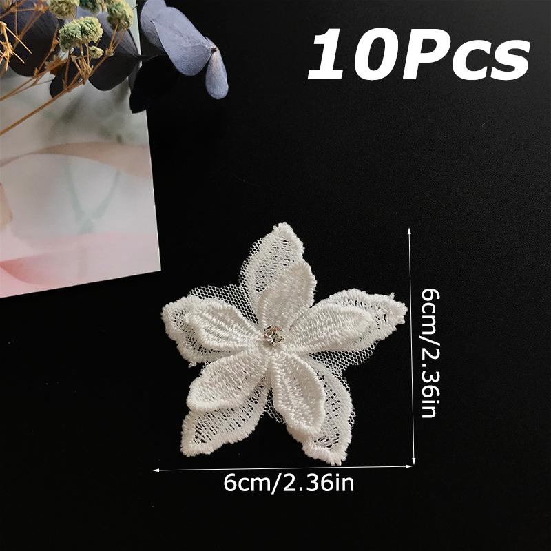 10PCS/Pack Lace Stage Costumes Daily Practicality DIY Creative Durable Repairing Embroidery Patches Clothing Renovation