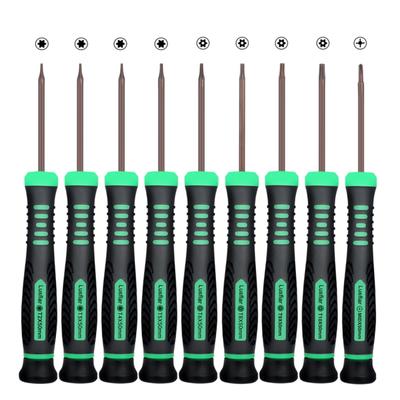 Torx Star Screwdriver Includes and MID Magnetized Precision Screwdrivers for Repairing and Other Devices 9-Piece Set, T2, T3, T4, T5, T6, T8, T9, T10,