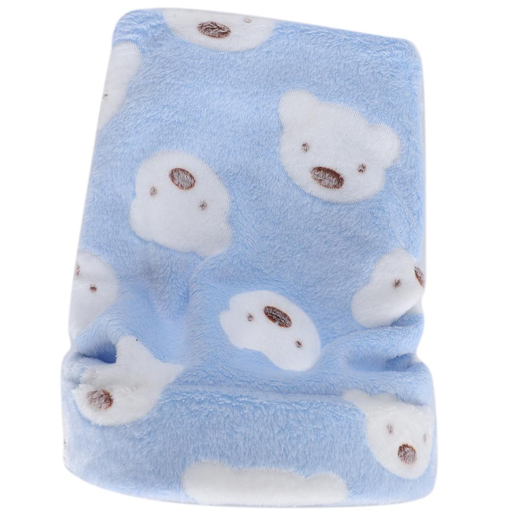 Mini Haustier Winter Schlafbett Käfig Abnehmbar Hamster Meerschweinchen Warmes Haus Höhle(Blau L)