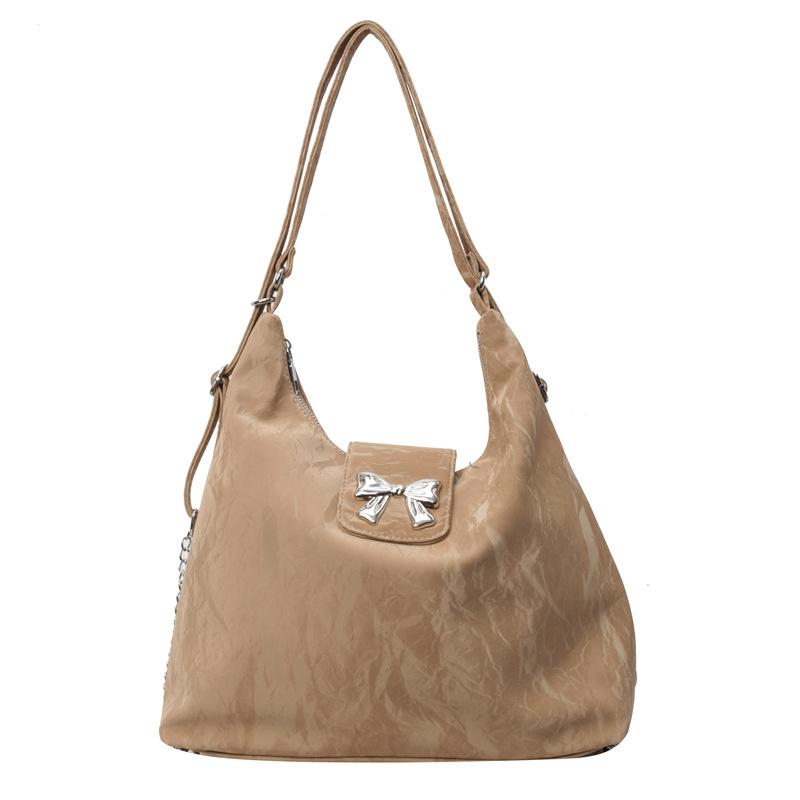 Modische Damen-Tasche mit großem Fassungsvermögen 2025 Frühling neue vielseitige Ketten-Umhängetasche Premium-Textur Tragetasche Damen