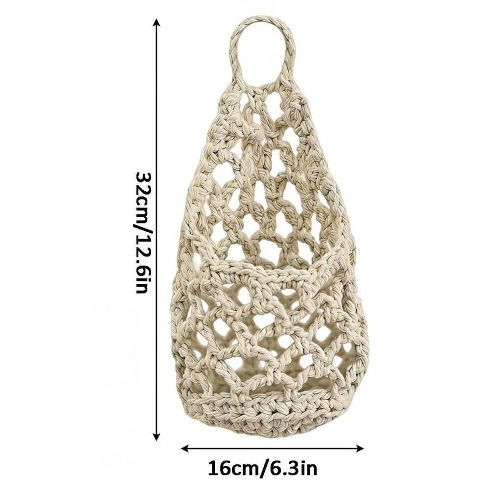 Appendi Piante Macramè Piccolo Boho Intrecciato Cotone Fioriera Sospesa Decorazione Murale Supporto Fioriera Interna per Porta Appartamento Ufficio