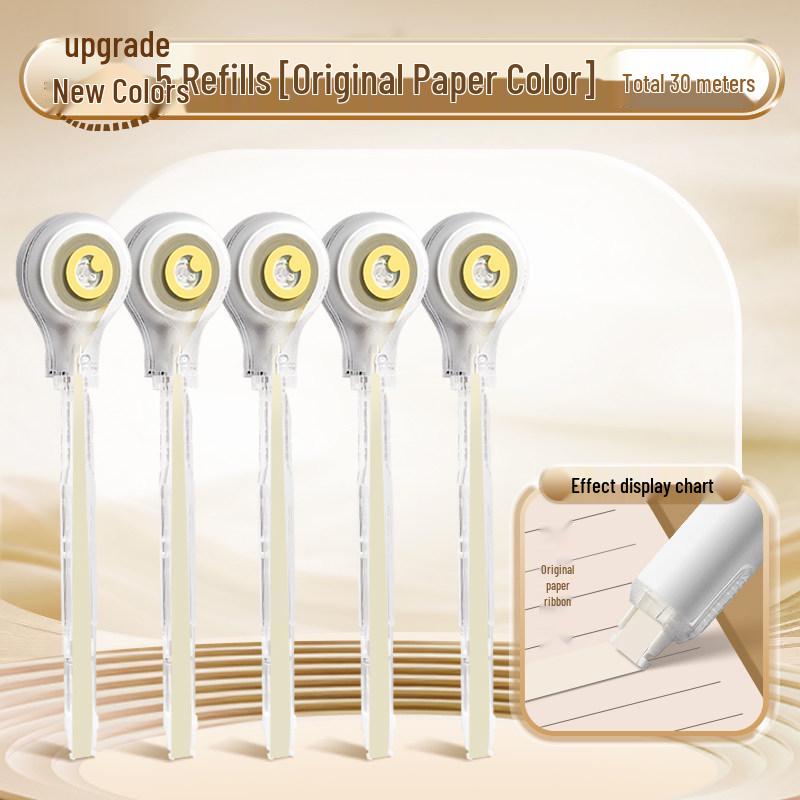 Portable Refillable Correction Tape Pen – Pen-Style, Large Capacity, Ideal for Students