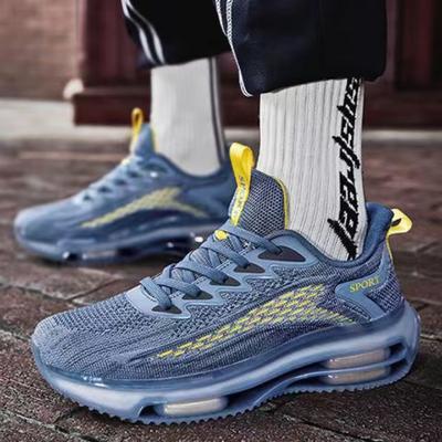 Men's Shoes Air Cushioned Running Shoes Trendy Anti Slip and Shock Absorption Casual Sports Shoes Summer Dad Trendy Shoes