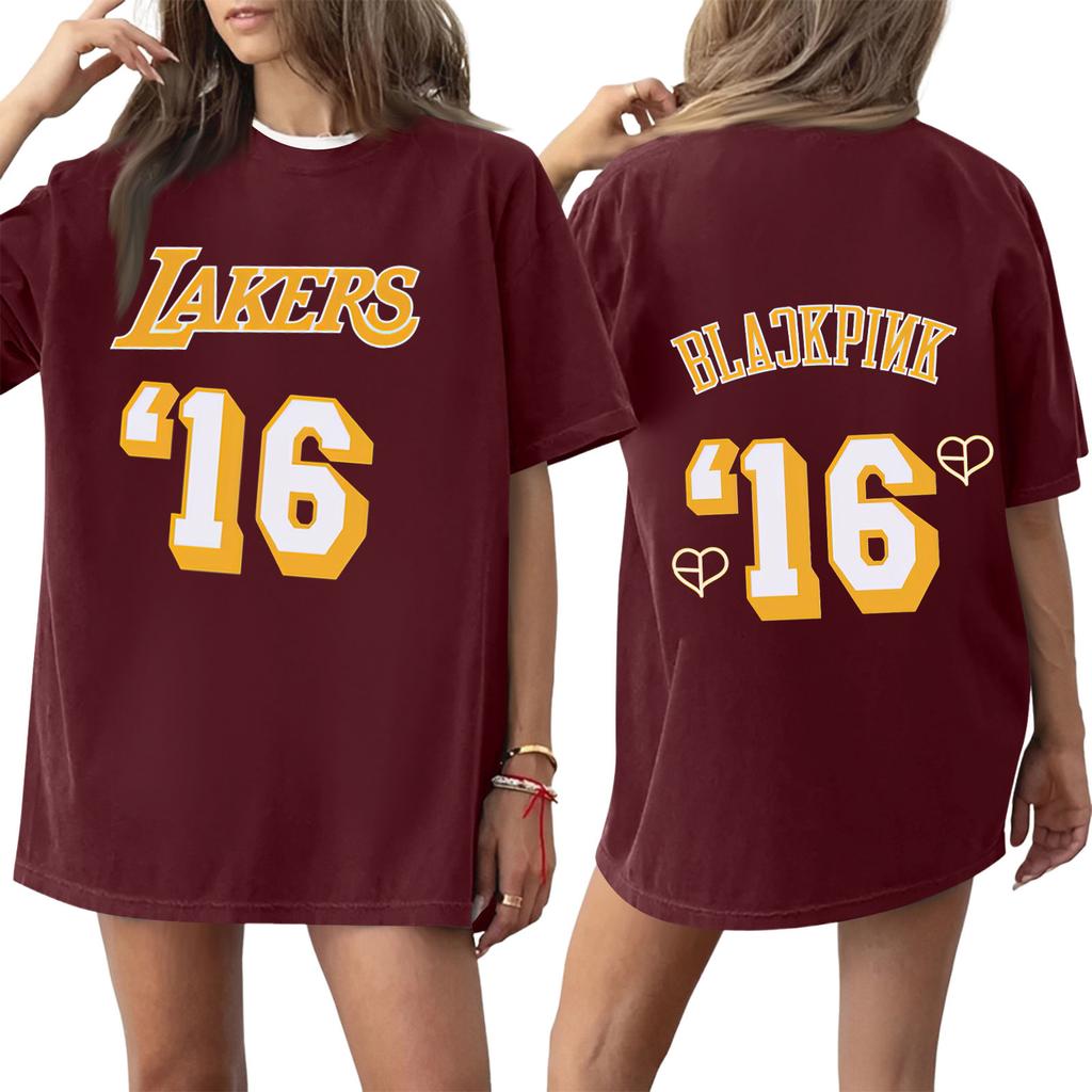 Women's Round Neck Printed Short-sleeved T-shirt Top