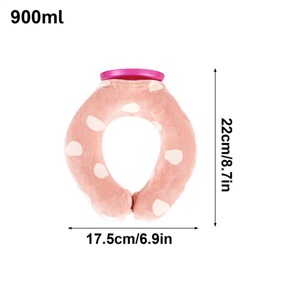 U Shaped Hot Water Bottle For Neck Heat Cold Wrap Pouch U Shaped Hot Water Bag For Neck Shoulder Women Men Kids Travel Winter