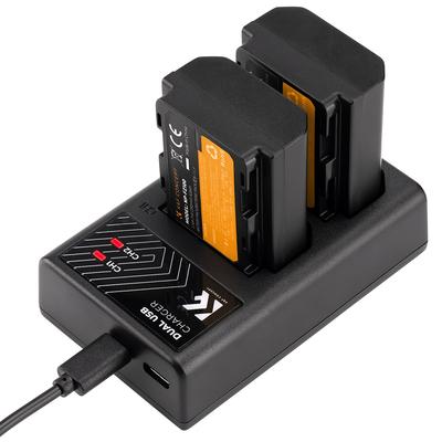 2 Yuvalı Pil Şarj Cihazı + 2 Adet NP-FZ100 Pil 7.4V ile Kamera Pil ve Şarj Cihazı Kiti