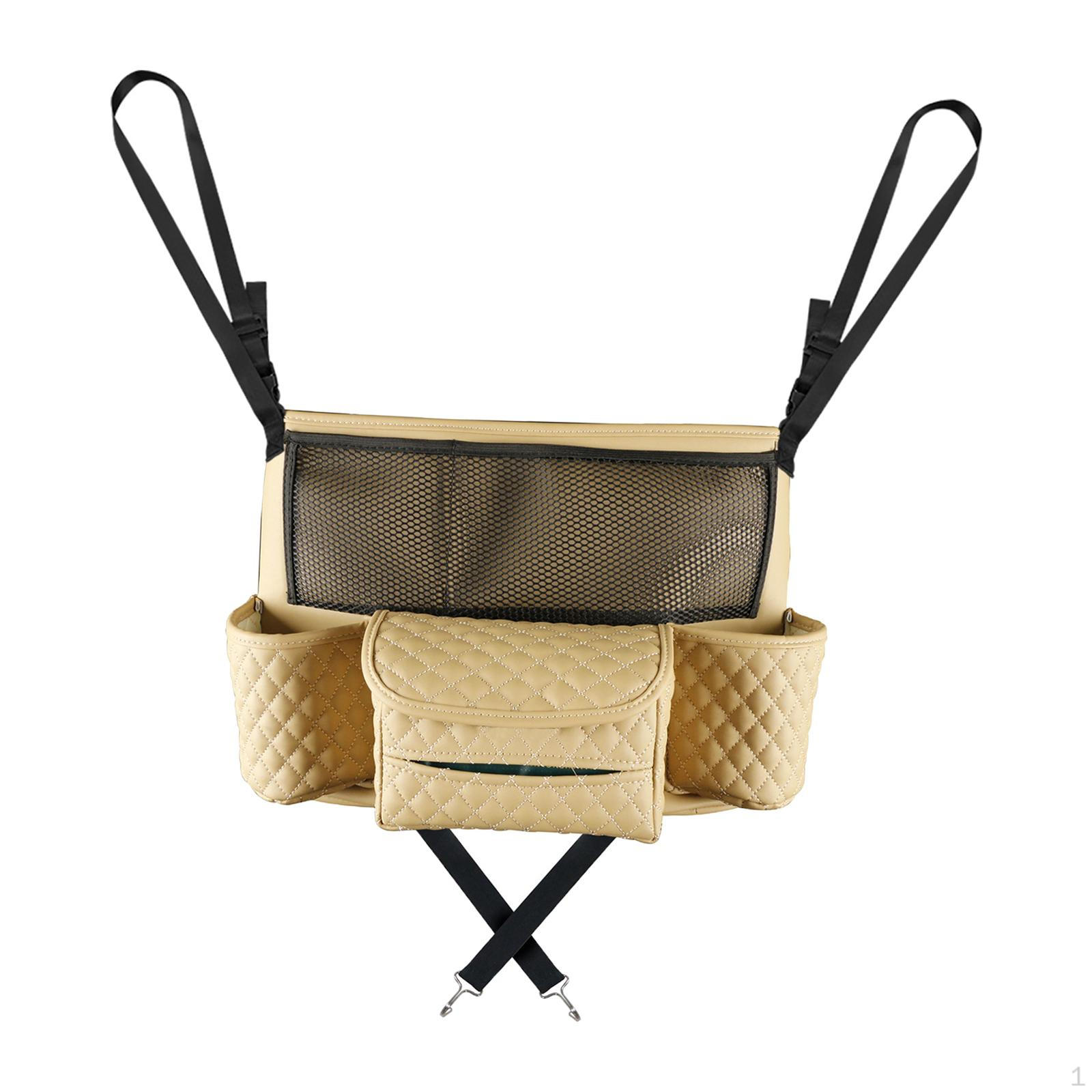 Car Pocket Handbag Holder between Seat Easy to Install Center Replace Consoles Organizers