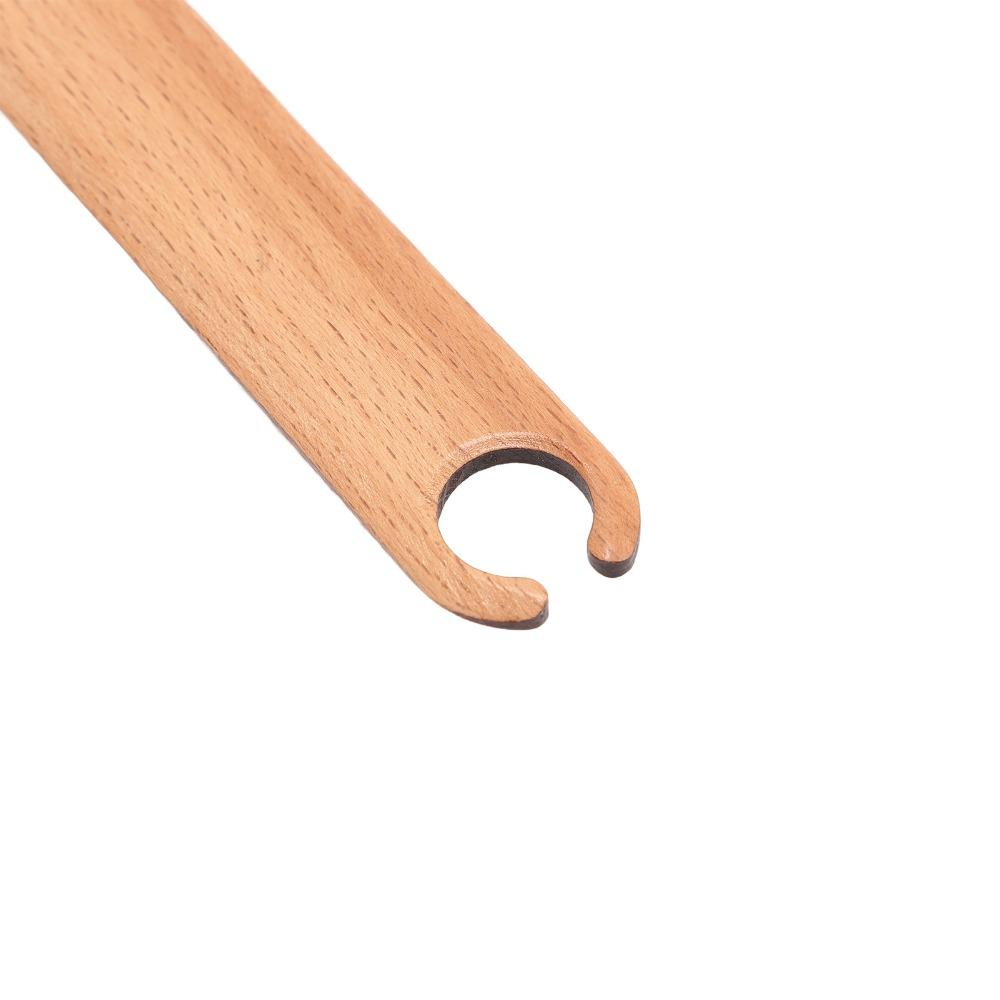 2Pcs Beveled Edge Knitting Loom Tools Wooden Hand Loom Stick Weaving Shuttles For Table Looms