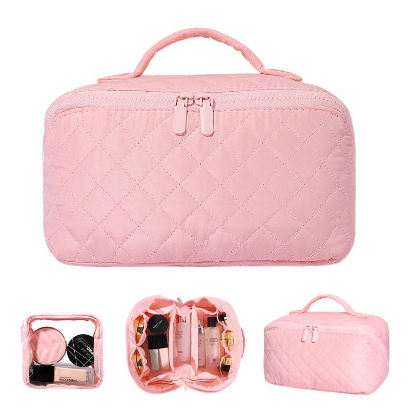 Cosmetic Bags Large-capacity hand-held makeup brush storage bag high-end travel toiletries bag